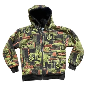 Vtg Volcom Ryan Sheckler Hoodie Mens Sm Jesse Pinkman Breaking Bad Y2K Fur AOP - Picture 1 of 13