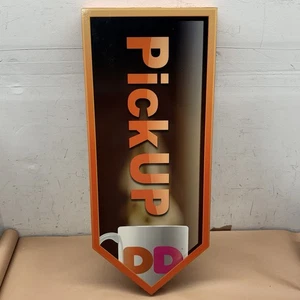 Dunkin Donuts DD 24” Double Sided Pick Up Arrow Sign Coffee Counter Sign - Picture 1 of 16