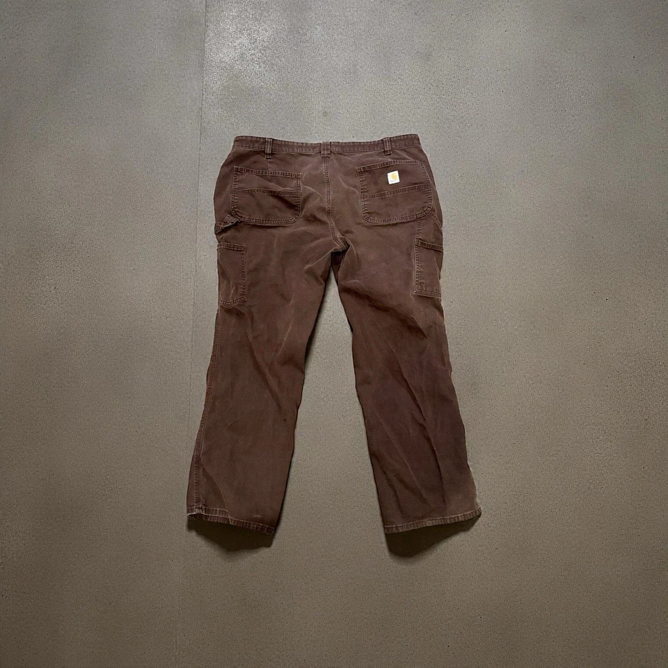 Carhartt Pants Womens 18 Short Brown Rugged Flex Loose Fit Canvas Work Utility - Image 1 of 4