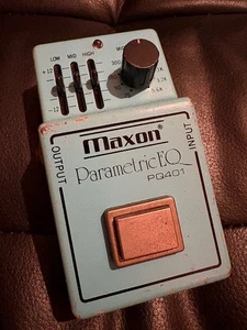 Maxon PQ401 Effektpedal ParametricEQ Gitarrenboden Gummi FEHLT funktioniert - Bild 1 von 5