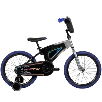 Bicicleta Electro-Ligera para Niños 18", Se Adapta a Ciclistas 3'6" - 4'1", Gris/Púrpura, Niños, Unisex Foto 1 de 4