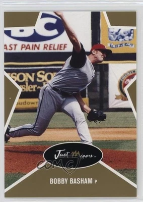 2003 Just Minors Just Stars Gold /1000 Bobby Basham #4 Rookie Auto RC - Image 1 of 2