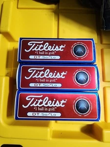 Vintage Titleist DT So/Lo Golfbälle - 3 Sleeves (insgesamt 9 Bälle) - Neu im Karton! - Bild 1 von 1