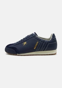 Patrick Liverpool Mens Trainers Casual Shoe Navy Off White - Picture 1 of 16