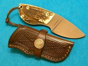 BOKER TREE BRAND KNIVES ARGENTINA STAG GUACHO SMALL SKINNER HUNTING CAPING KNIFE - Picture 1 of 18
