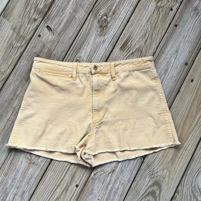 Pantalones cortos para mujer Madewell Emmett amarillos descoloridos talla 30" Foto 1 de 4