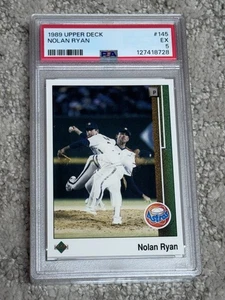 Tarjeta de béisbol PSA 5 1989 CUBIERTA SUPERIOR CORTE NOLAN RYAN HOUSTON ASTROS - Imagen 1 de 1