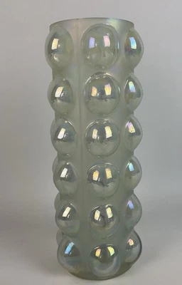 "Florero de vidrio burbuja soplado a mano Anthropologie 10,25""" Foto 1 de 4