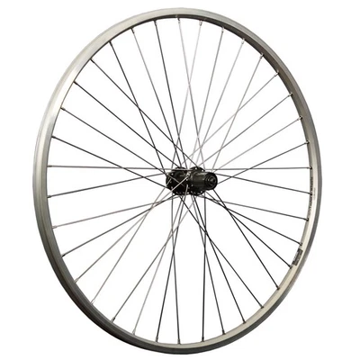 28 Zoll Hinterrad Zac19 Hohlkammerfelge geöst Shimano FH-QC300 Disc Nabe silber - Bild 1 von 4
