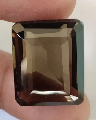 Smoky Topaz 14.60 Ct. Emerald Cut Loose Gemstone for Ring & Pendant Gift Women - Image 1 of 4