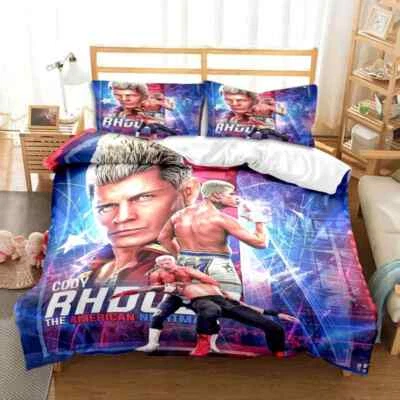 Cody Rhodes Duvet Cover Cool American Nightmare Bedding Set Bedroom Bed Set - Image 1 of 4