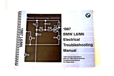 1987 BMW 635 csi M6 L6  Electrical troubleshooting Service Manual wiring M 6 L 6 - Image 1 of 4