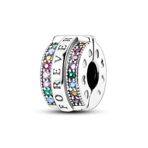 MULA Original Forever DIY Charme Clip AAA CZ Für Frauen Armband 925 Versilbert - Bild 1 von 6