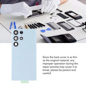 Back Glass Replacement Cover Case Repair Tool Kit For S23 Ultra - Photo 1 sur 12