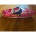 Vintage 1990 Mattel Barbie Wet N Wild Speedboat Pink and White Boat