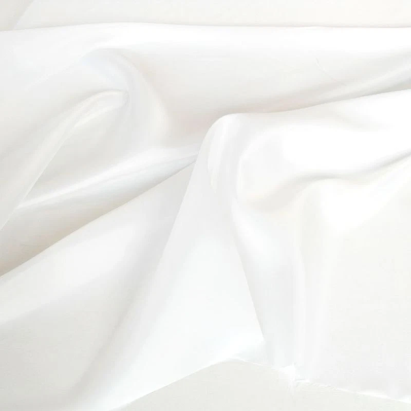 weiß Futter-Stoff Futtertaft Deko-Stoff Gardine gut fallend Meterware Taft Tolko