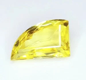 Piedra preciosa suelta de zafiro amarillo natural certificada de 5,72 quilates corte elegante calidad AAA+ - Imagen 1 de 11