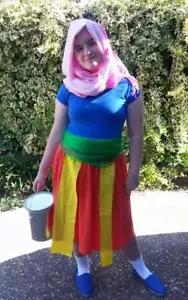 Homestuck MS PAINT Cosplay Costume Girl Teen M L Skirt Shirt Scarf Shoes Sash - Picture 1 of 9
