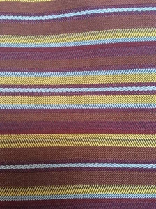 Upholstery Fabric Crypton Purple Blue Green Striped 4 Yards - Picture 1 of 4