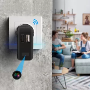 USB-C Charger 170° Wide Angle 1080P HD Charger Camera with Motion Detection, - Picture 1 of 10