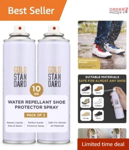 Water-Repellent Shoe Protector Spray 5 Oz. Advanced Waterproof Formula Stain ... - Picture 1 of 8