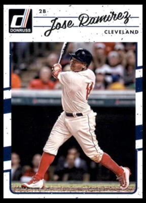 2017 Donruss #85 Jose Ramirez Cleveland Indians - Image 1 of 2