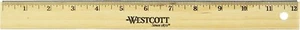 Westcott 10381 Wooden Ruler, 12 Inch, Assorted Colors - Picture 1 of 6