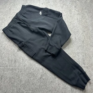 Nike Cargo Sweatpants Men XL Black Sportswear Club Fleece 27" CD3129 - Picture 1 of 19