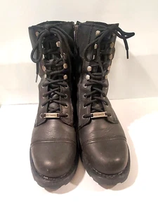 Harley-Davidson Womens Size 9.5 Balsa 7" Motorcycle Boots Black D83853 Biker - Picture 1 of 15