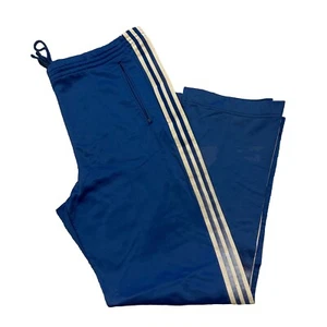 VTG ADIDAS ATP KEYROLAN BLUE WHITE ATHLETIC TRACK PANTS XL BAGGY TREFOIL (69) - Picture 1 of 6