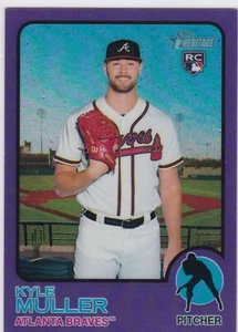 2022 Topps Heritage Purple Refractor #280 Kyle Muller - Braves Rookie RC - Bild 1 von 1