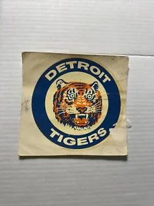 VINTAGE DETROIT TIGERS DECAL TRANSFER STICKER 3” x  3” - Picture 1 of 2
