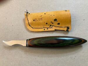 HELVIE LARGE BROAD AXE KNIFE - OVAL HANDLE WOODCARVING KNIVES