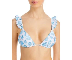 Women AQUA Swim Printed Bikini Blue sea Life Top B4HP (Blue Sea Life Medium) - Picture 1 of 2