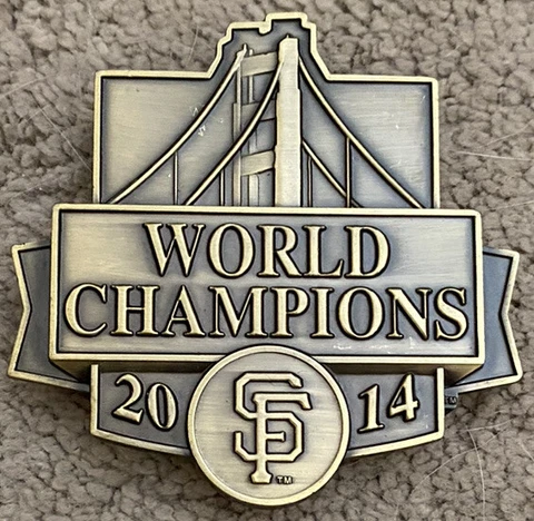 SAN FRANCISCO GIANTS WORLD SERIES 2014 WORLD CHAMPIONS MAGNET - NOT BELT BUCKLE! Cover