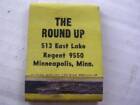 1940'S The Round Up 513 East Lake Ph Regent 9550 Minneapolis Mn Empty Matchbook