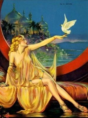 Винтажный плакат Henry Clive Sultana 1925 классическое настенное искусство подарок для дома офиса - Изображение 1 из 4