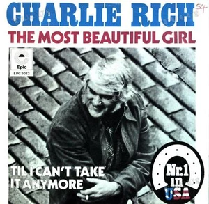 Charlie Rich - The Most Beautiful Girl 7in (VG+/VG+) '* - Picture 1 of 1