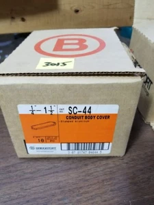 LOT OF 3 BRIDGEPORT SC-44 CONDUIT BODY COVERS   W45 - Picture 1 of 1