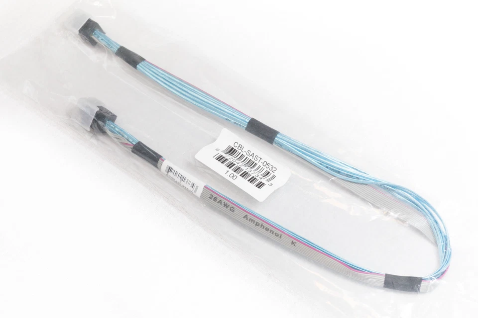 SUPERMICRO CBL-SAST-0532 Internal MiniSAS HD SFF-8643 50cm SAS Cable - Image 1 of 1