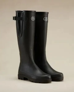 Le Chameau Women's Vierzonord Neoprene Lined Wellington Boot - Noir - RRP £250 - Picture 1 of 5