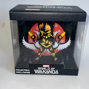 Black Panther World of Wakanda Artist Series Figura in vinile di Natacha Bustos NUOVO - Foto 1 di 6