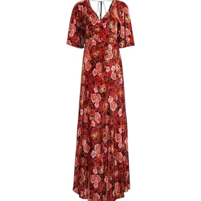 Johnny Was Women's Alanis Maxi Dress Velvet Silk Floral Large - Image 1 of 4