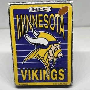 1994 NFC Football MINNESOTA VIKINGS gebrauchtes Spielkartendeck Brandneu in Verpackung - Bild 1 von 4