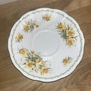 Sous Tasse À Thé Porcelaine Anglaise QUEEN’S Modèle March Daffodil Flower - Imagen 1 de 6