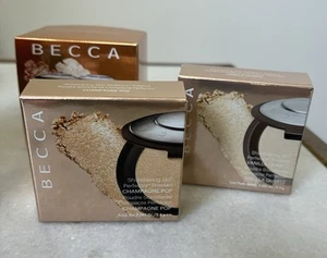 BECCA Shimmering Skin Perfector VANILLA  QUARTZ And CHAMPAGNE POP set 2 Travel - Picture 1 of 3