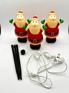 Vintage Blasform Weihnachtsmann 3er Set Lichtwegfinder Marker Set von Ashland - Bild 1 von 6