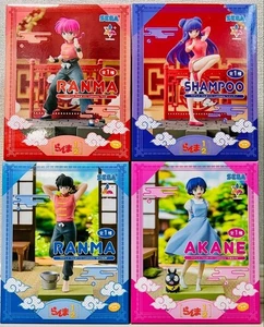 Ranma 1/2 Luminasta Ranma Shampoo Akane Tendo Figure set of 4 JAPAN ANIME NEW - Picture 1 of 2