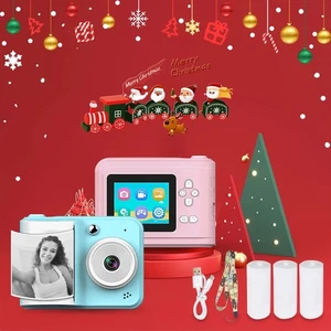 Portable Mini Instant Photo Printer Camera HD Dual Lens Gift for Kids - Picture 1 of 6