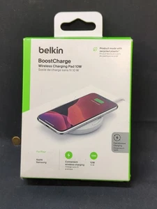 Belkin BoostCharge 10W Wireless Charging Pad iPhone Samsung White (90247) - Picture 1 of 7